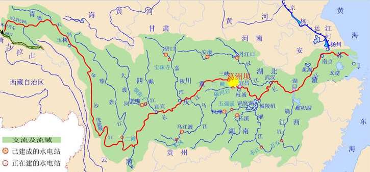 长江的源头和终点途经哪几个省