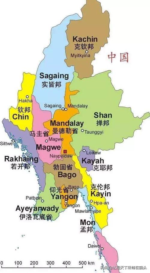 缅甸地图高清中文版的相关图片